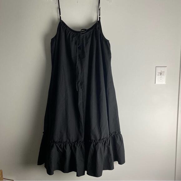 Boohoo Plus Drawstring Smocked Midi Dress Black US 16 - Picture 11 of 11